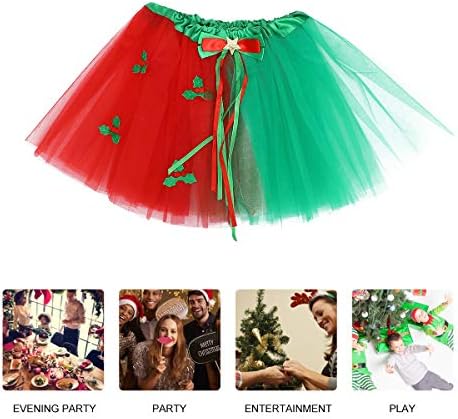 2 setovi Božićna zabava ukrasni kostim traka za glavu Tutu suknja Božićni ukrasi za djecu Božićni ukrasi
