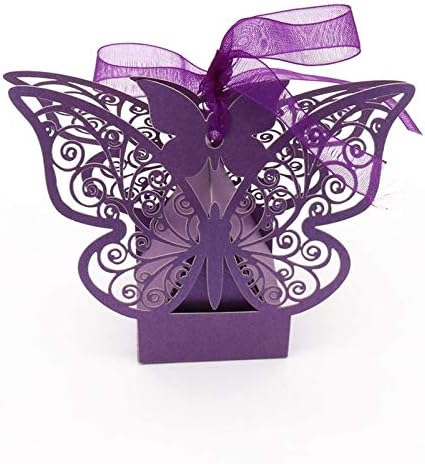 ALREMO HUANGXING-Božić 50 x romantične leptir slatke kutije za vjenčanja, rođendane, usluge, događaje,