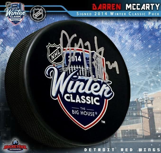 Darren McCarty potpisao Detroit Red Wings Winter Classic 2014 suvenir pak sa autogramom NHL Pak