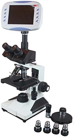 Radikalni 2500X LED Trinokularna medicinska voda Bateria sperma kupola faza kontrastni mikroskop w LCD ekran