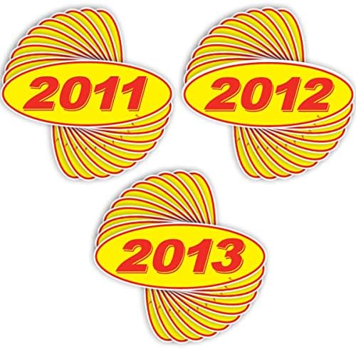 Versa Tags 2011 2012 i 2013 Ovalni model Godina prodavača naljepnica s ponosom izrađene u SAD-u ovalni model