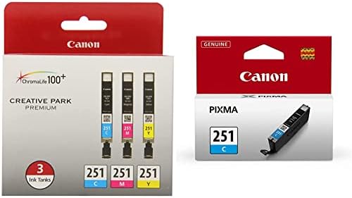 Canon CLI-251xl 3 Boja Više pakovanje kompatibilno sa MG6320, iP7220, MG5420, MX922, MX722, MG7120, MG6420,