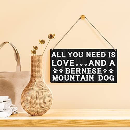 Bernski planinski pas mama potpisuje poklon seoska kuća Sve što trebate je ljubav i bernejski planinski pas