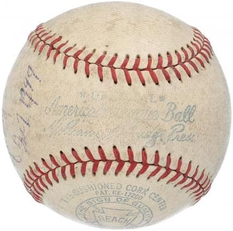 Joe stranica potpisala je američka liga bejzbol JSA COA Njujork Yankees Legend - autogramirani bejzbol