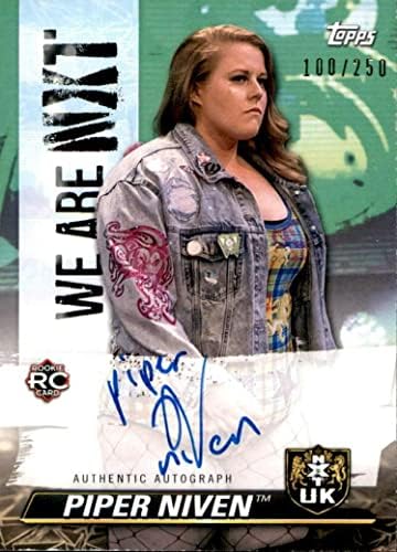 Piper Niven 2021 TOPPS NXT Authentic Autograph kartica A-PN 100/250 WWE UK - autogramirane fakultete