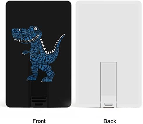 Dinosaur ilustracija kreditna kartica USB Flash Personalizirana memorijska memorija Spremi za pohranu 32g