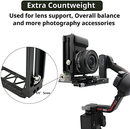 WEWOGA aluminijumski L nosač horizontalna vertikalna preklopna Kamera Kamera sa ručkom za brzo
