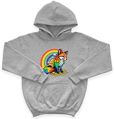 Rainbow Print Kids 'Sponge Fleece Hoodie - slatka dječja kapuljača - prekrasna kapuljača za djecu
