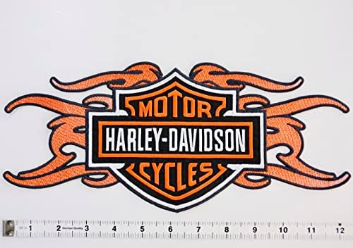 Novi XL Harley Davidson Fire Logo Eagle Wings Anime vezena zakrpa glačala na