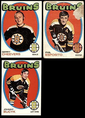 1971-72 Topps Boston Bruins u blizini Team Set Boston Bruins VG + Bruins