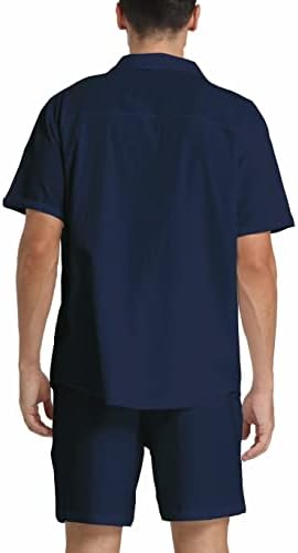 RPovig posteljina majica kratki odjeci: Muška plaža 2 komada Ležerne tipke