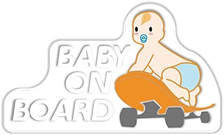 Naljepnica za bebe na brodu za automobile Funny, sigurnosna naljepnica za bebe na brodu, 6x4 vinil