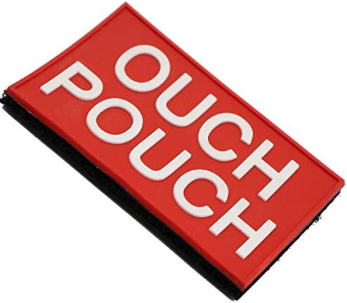 Ouch torbica Tactical PVC patch Ouch torbica za šištanje na zakrpama za spajanje kuka (crveno)