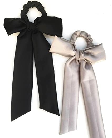 Bbrats formalni i Party stil svileni pleteni šal za kosu-Scrunchies, držač za rep, kravata za