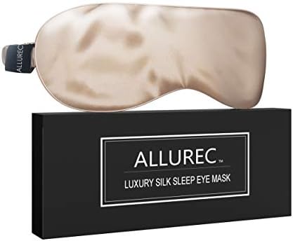 Allurec ™ luksuz čista maska ​​za oči od mulberry sila. Top razreda 6a 22 mama duga svila. Mekani