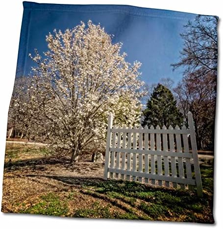 3Droza Fotografija proljeće i bijele ograde za bijele vikeće - ručnike