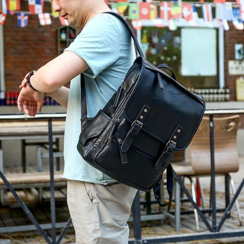 Orah modni muškarci casual ruksak putni školski torba man veliki kapacitet tinejdžerske torbe kože kožne