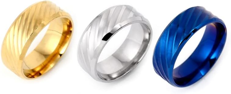 Koleso 8mm Zlatni prsten u boji Vodeni prstenovi za muškarce i žene-74910