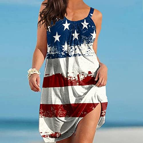 Kuaileya Haljine za žene 2023 Žene Ljeto plaža Proljeće Striped Print Slatka haljina Swing