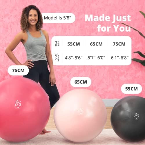 Greater Goods profesionalni komplet za jogu i fitnes-65 cm set lopte za vježbanje i trake