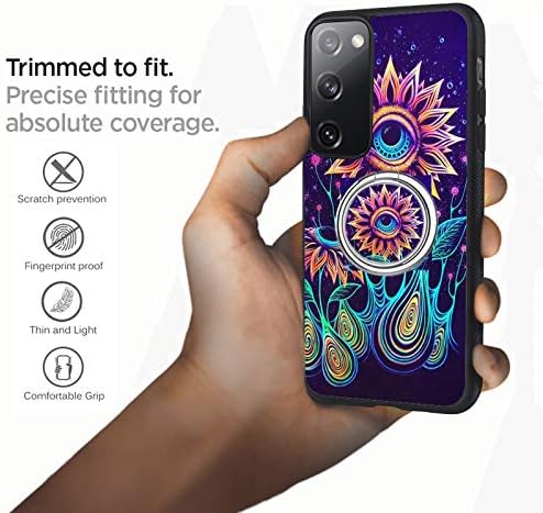 Dazhi Evil Eye cvijet Samsung Galaxy S20 FE 5G Telefonska futrola sa držačem prstena, otporan