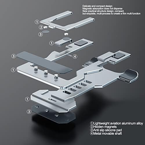 Silver Holder mobitela od aluminijskih legura sklopivi držač tableta malih stola