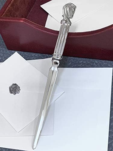 Otvarač od metalnog sloja od srebra, pegasus STALLION STYLE, CALJTER SLITTER ili nož za papir za poštu
