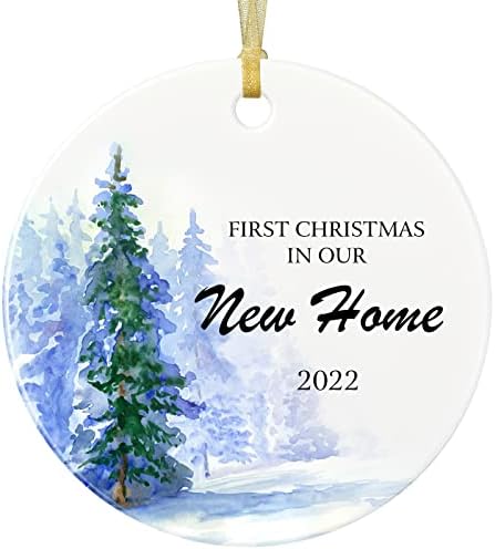 Prvi Božić u Novom ornamentu za dom 2022, personalizovani Ornament za dom, Novi Kućni Ornament