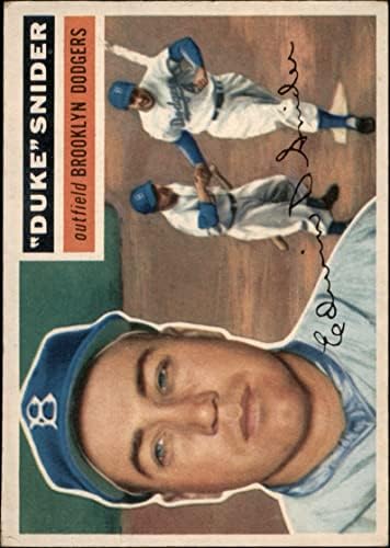 1956 TOPPS 150 WHT vojvoda Snider Brooklyn Dodgers VG + Dodgers
