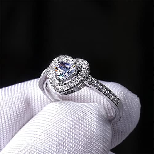 2023 Novi vjenčani kamen angažman Žene Poklon bijeli nakit prstenaste prsten zvona za muškarce
