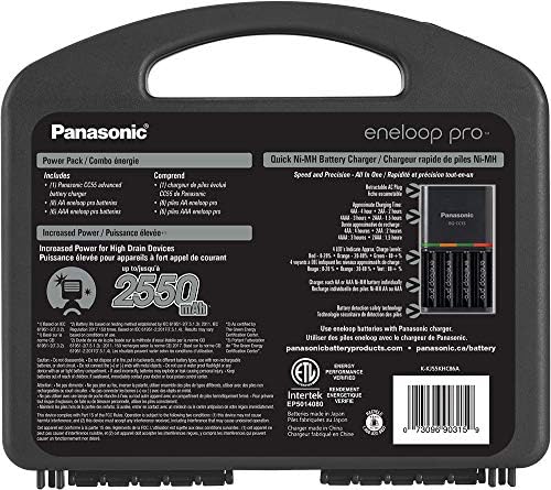 Panasonic K-KJ55KHC86A Eneloop Pro punjive baterije velike snage 14AA, 6AAA & Panasonic BK-3HCCA16FA
