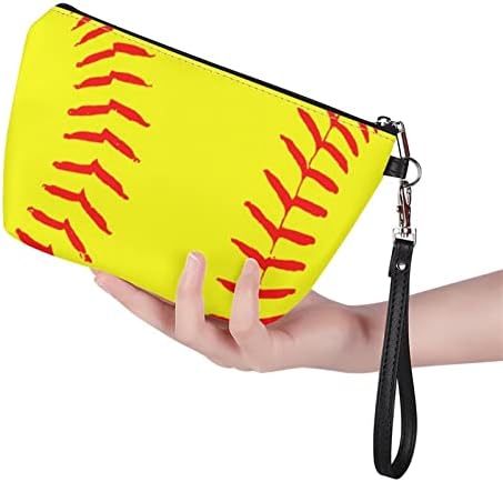 Suobstales 2 komada Softball kozmetička torba prijenosni Sport Makeup torba Bejzbol Chapstick Holder privjesak