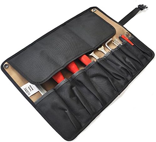 Fasite Roll Tool torbica za kotrljanje alata za viseće torbe Multi džepovi Organizer PTN055, tamno žuta