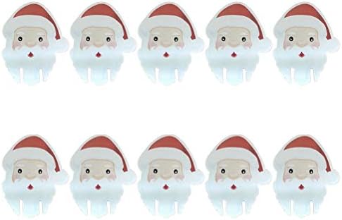 PRETYZOOM rođenje Decor 50 kom Santa Claus vino Kup kartice Cartoon vino staklo dekorativni znak umetanje