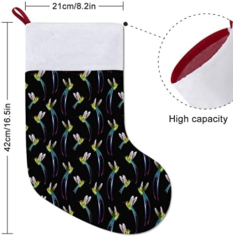 Prekrasne hummingbirds božićni viseći čarapa Slatka Santa čarapa za ukrašavanje Xmas Tree ukrasi