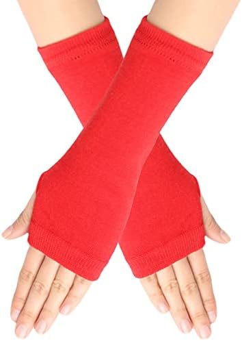 Qvkarw rukavice bez prstiju sa rupom za palac Unisex tople rukavice rukavice rukavice