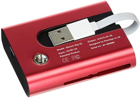 IFOOTAGE 816986 Električni Ray E1 USB vanjsko napajanje za kameru, crveno