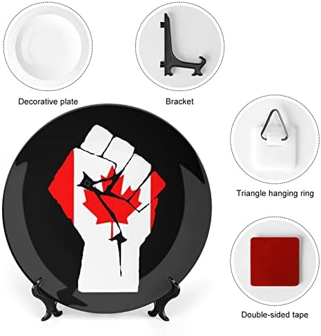 Podignuta fist Kanada za zastavu Keramičke dekorativne ploče sa postoljenim kineskim visećim ukrasima