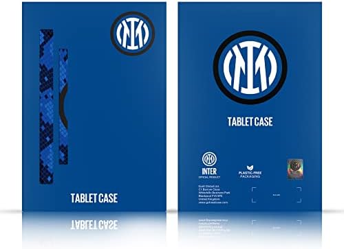 Dizajni za glavu Službeno licencirani Inter Milano Početna 2021/22 Crest Kit Kožna knjiga Cover Cover