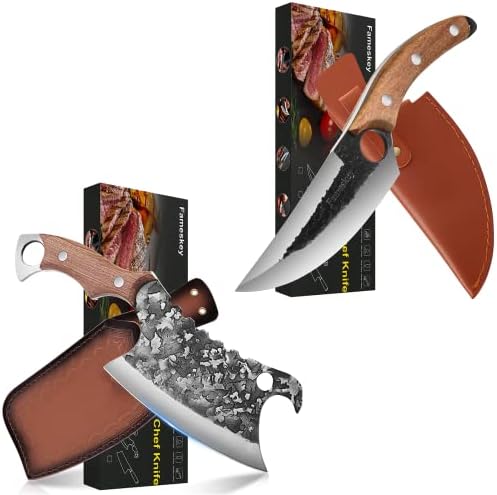 Fameskey ručni kovani Viking mesarski noževi za rezanje mesa japanski kuharski nož za sečenje kostiju