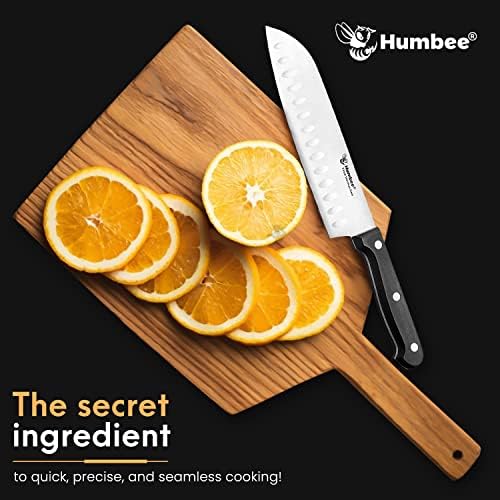 HUMBEE Santoku nož 7 inčni oštar japanski kuharski nož Kućni kuhinjski nož puni Tang visokougljični čelični