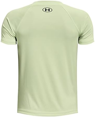 Under Armour Boys' Tech Split Logo Hybrid Shirt-Sleeve T-Shirt