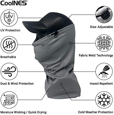 CoolNES-gamaša za vrat sa vezicom, prozračna maska za lice za višekratnu upotrebu tkanina periva Bandana
