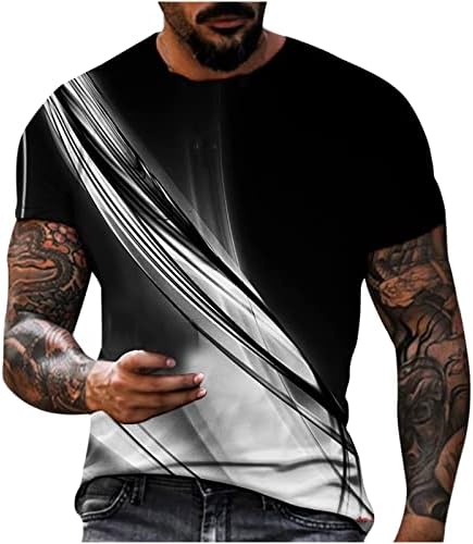 Bravetoshop Muška 3D majica Colical Novelty Graphic kratki rukav Tee The Casual Slim Fit T majice