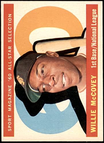1960. topps 554 All-Star Willie Mccovey San Francisco Giants Nm Giants