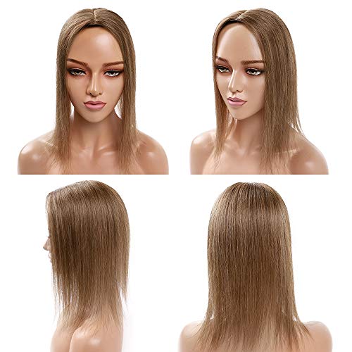 My-LADY Human Hair Toppers za žene prava Remy kosa 130% gustoća 10 * 12cm svilena baza bez šiški kopča