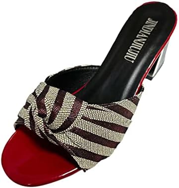 Oiangi Chunky sandale za žene 2023. ljetna modna riblja usta otvorena nožni luk klizanje na petu sandale Dressy