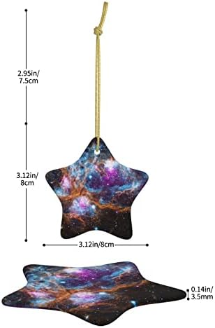 Univerzum Galaxy Space 2022 Božićni keramički privjesak za ukrašavanje božićnog drvca