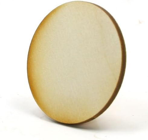 Mylittlewoodshop - Pkg izreza od 3 kruga-prečnika 2-1/2 inča i nedovršenog drveta debljine 1/8 inča