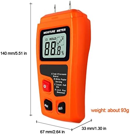 Quul Wood moistur E mjerač vlažnosti ispitivač higrometer Tirber vlažni detektor gustoće tester gustoće